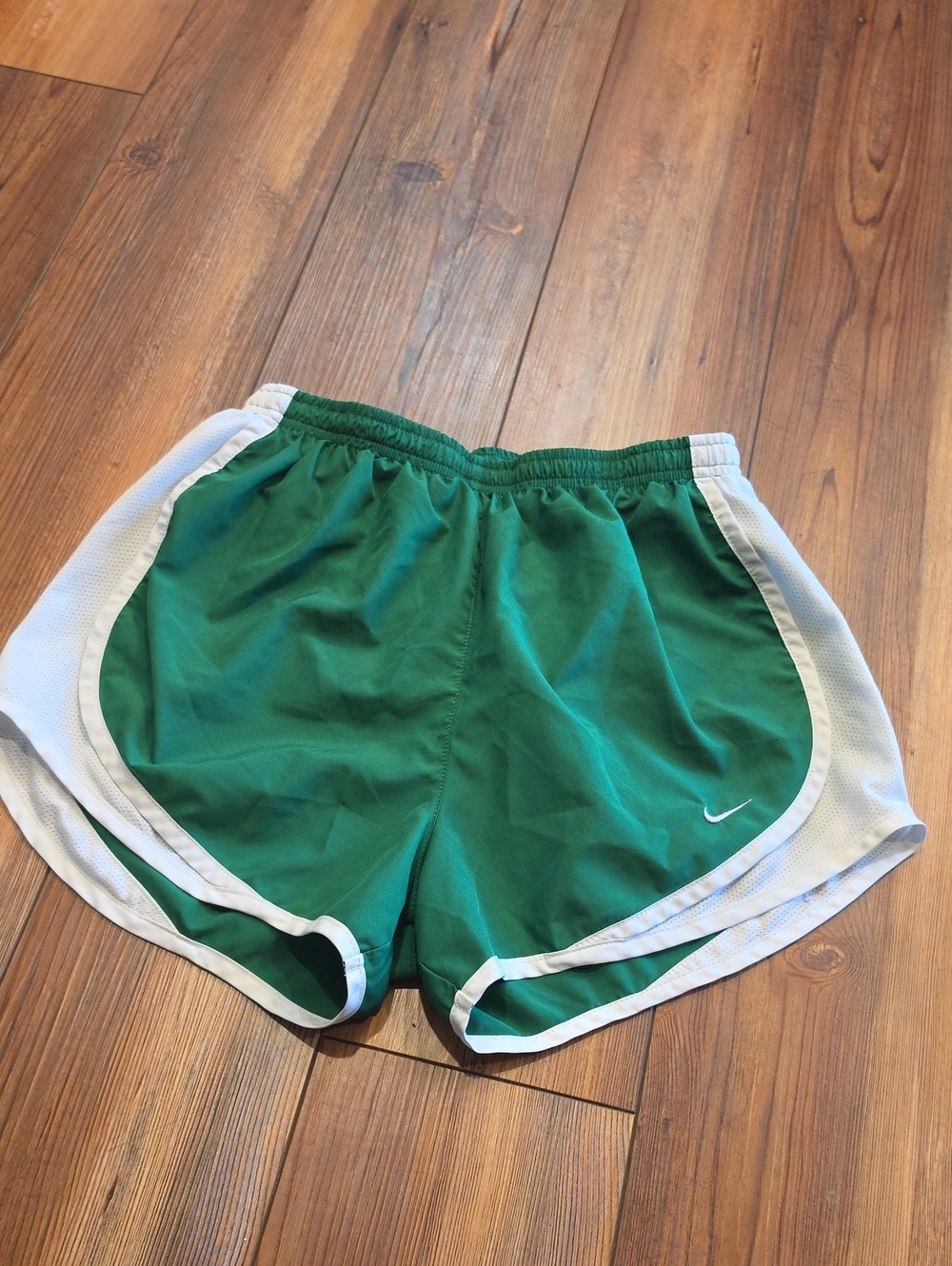 Nike Running Shorts in Green & White